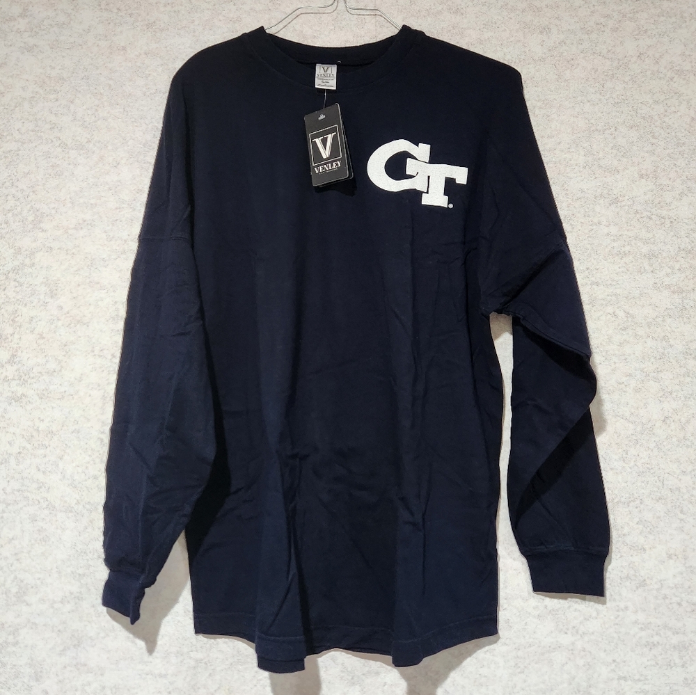 Venley’s Georgia Tech Yellowjacket Spirit Wear Jersey Long Sleeve Unisex Size L